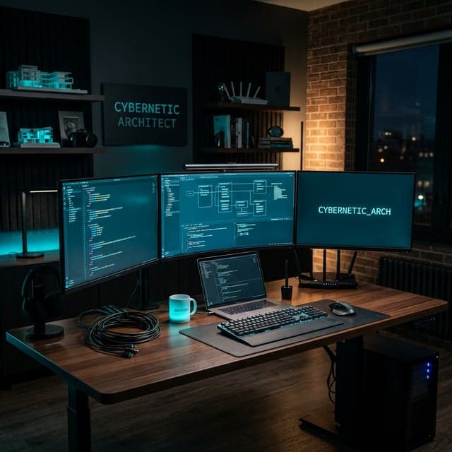Daniel Mashkov's studio workspace